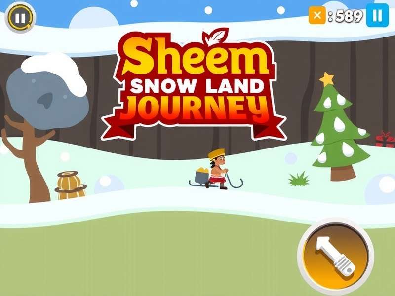 Bheem exploring snowy landscapes Bheem Snow Land Journey gameplay screenshot